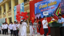 Trường phổ thông mang tên “vua Đinh'” khai giảng năm học mới