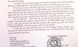 Quận Nam Từ Liêm “ưu ái” cho doanh nghiệp "chây ỳ” nộp tiền đấu giá đất