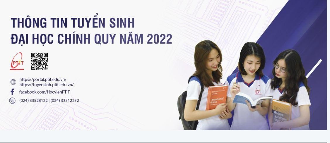 Chi tiết tuyển sinh ĐH chính quy của HV Công nghệ Bưu chính Viễn thông năm 2022