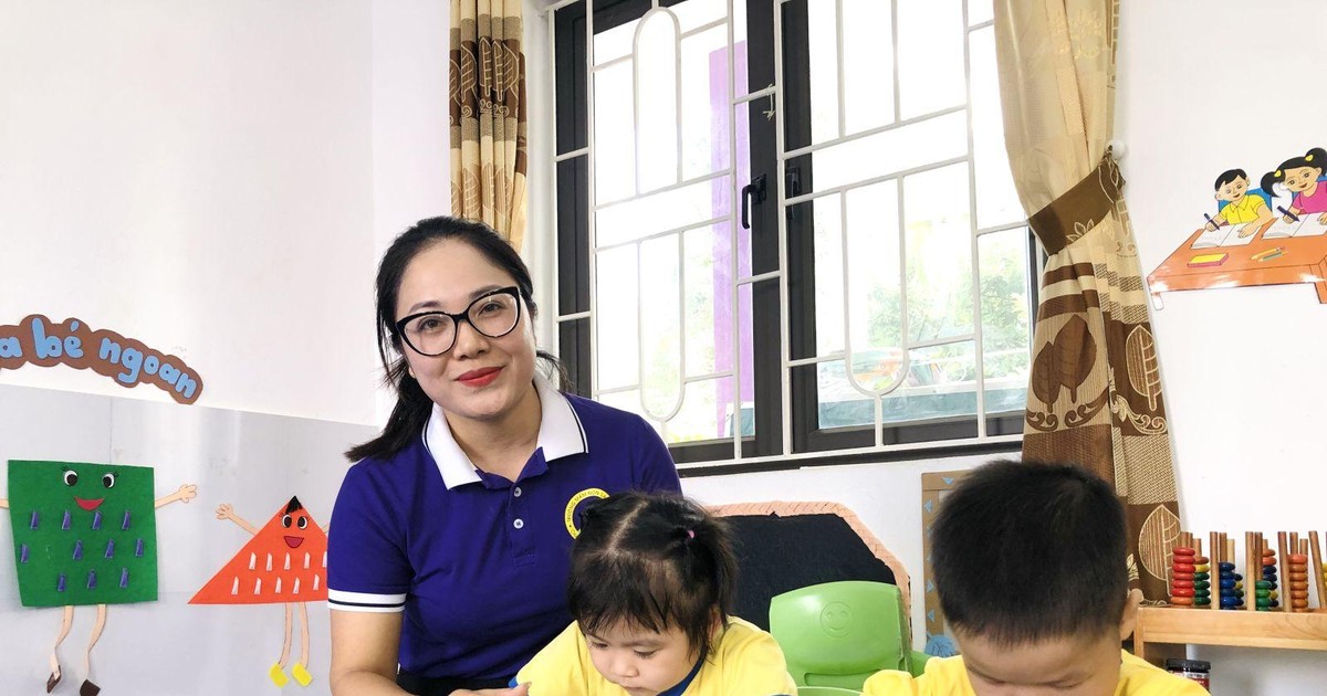 Ở Trường Mầm non Sao Đỏ, cô Hồng Hạnh là người mẹ thứ 2 của trẻ thơ