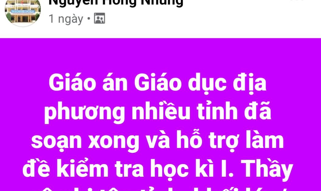giáo dục địa phương lớp 10