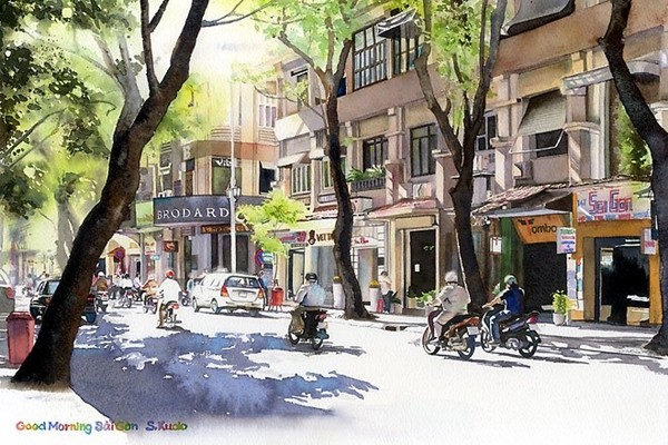 9 bức tranh vẽ Sài Gòn \