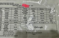 HS lớp 2 TH Nguyễn Văn Tây phải học cả thứ 7, dạy đến 2 loại tiếng Anh thu tiền