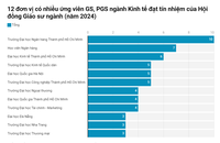 Ứng viên HĐGS cơ sở nào có tỷ lệ đạt ở HĐGS ngành Kinh tế nhiều nhất?
