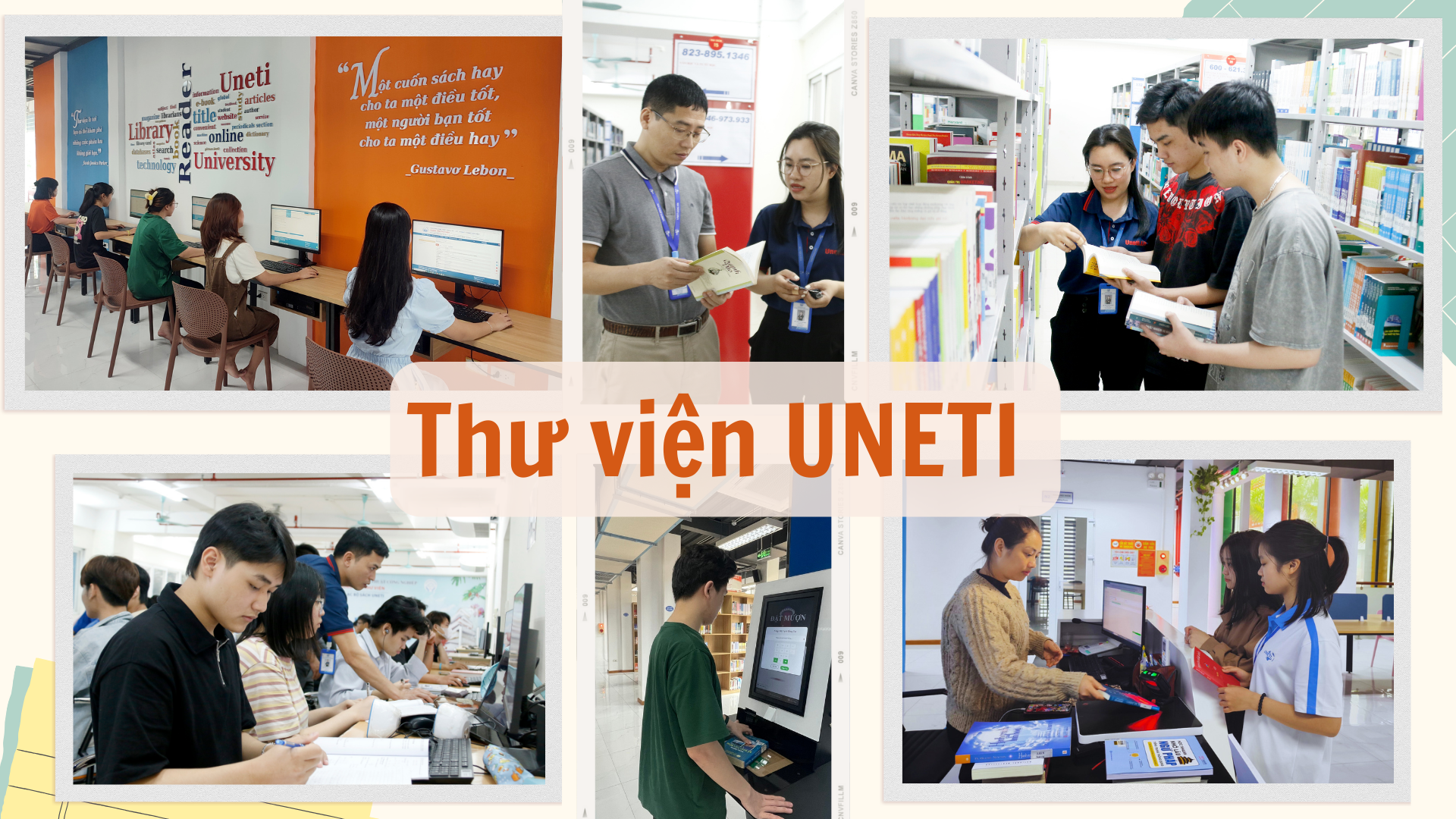 Thư viện UNETI vận hành theo mô hình hiện đại, thông minh, bắt kịp chuyển đổi số