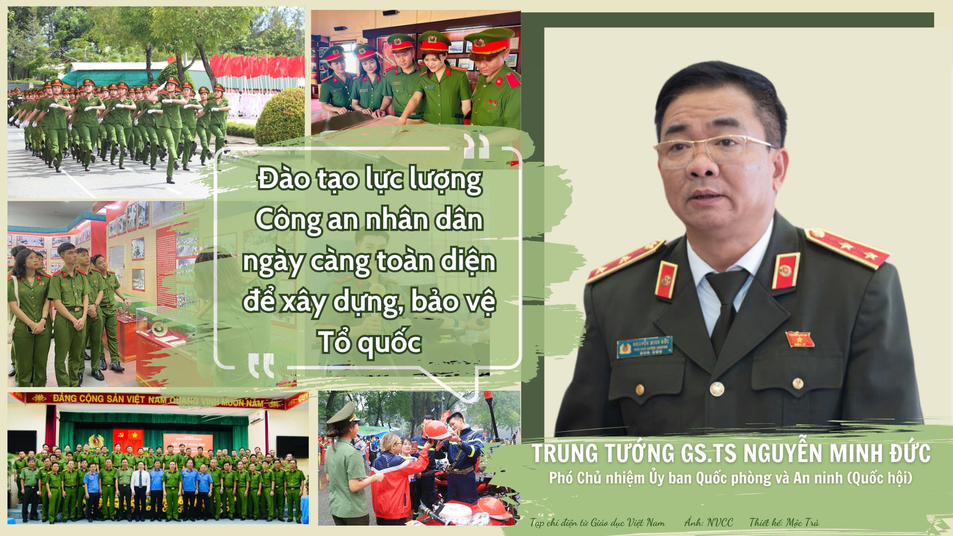 Trung tướng GS.TS Nguyễn Minh Đức: Đào tạo lực lượng CAND ngày càng toàn diện để xây dựng, bảo vệ Tổ quốc