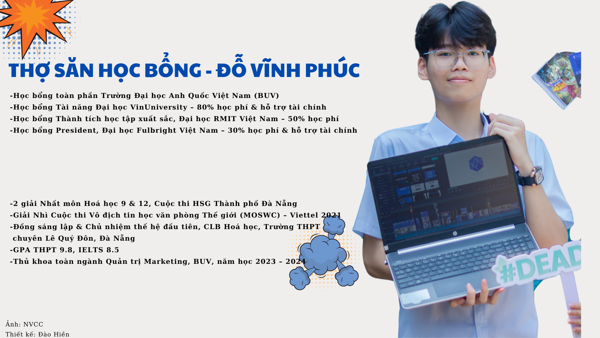 "Biết người biết ta, trăm trận trăm thắng": Bí kíp học bổng của nam sinh Đà Nẵng