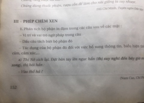 Biện pháp Tu từ Chêm Xen