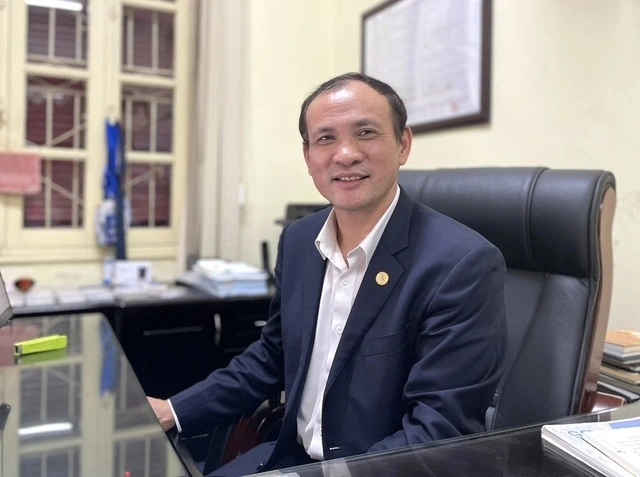 Giáo sư, Tiến sĩ Nguyễn Trung Việt, Phó Hiệu trưởng Trường Đại học Thủy lợi giữ chức Hiệu trưởng Trường theo nhiệm kỳ của Hội đồng Trường khóa IV, nhiệm kỳ 2020-2025. Ảnh: Website nhà trường. thayViet.jpg