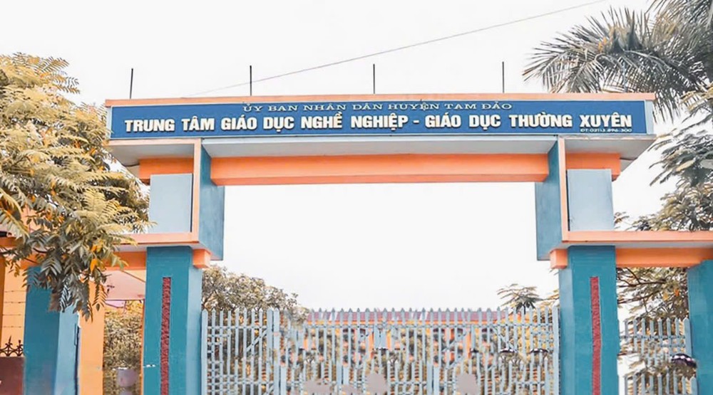 Trung tâm Giáo dục nghề nghiệp - Giáo dục thường xuyên huyện Tam Đảo. Ảnh minh họa: Cổng thông tin điện tử huyện Tam Đảo gdtx.jpg