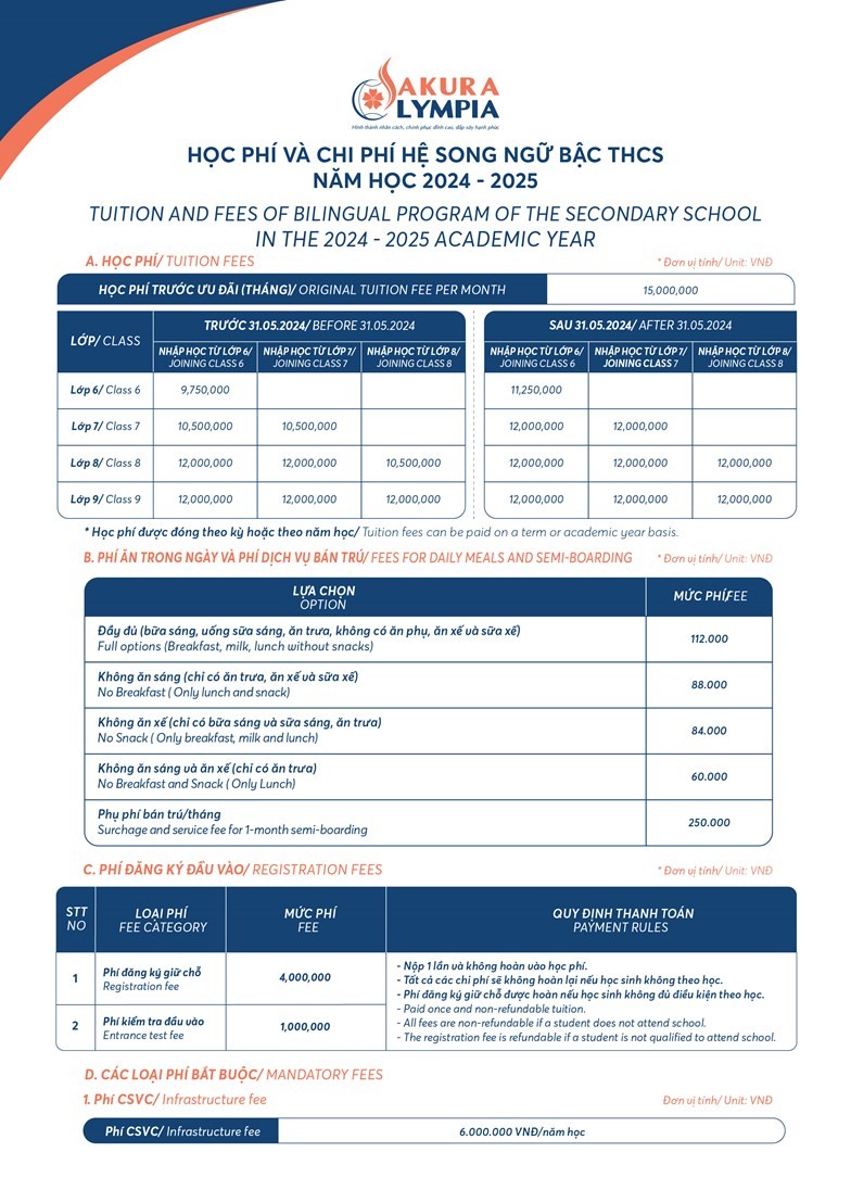 Biểu học phí và chi phí hệ song ngữ tại Trường TH, THCS và THPT Olympia. Ảnh chụp màn hình 1-biểu-phí-thcs-24-25.jpg
