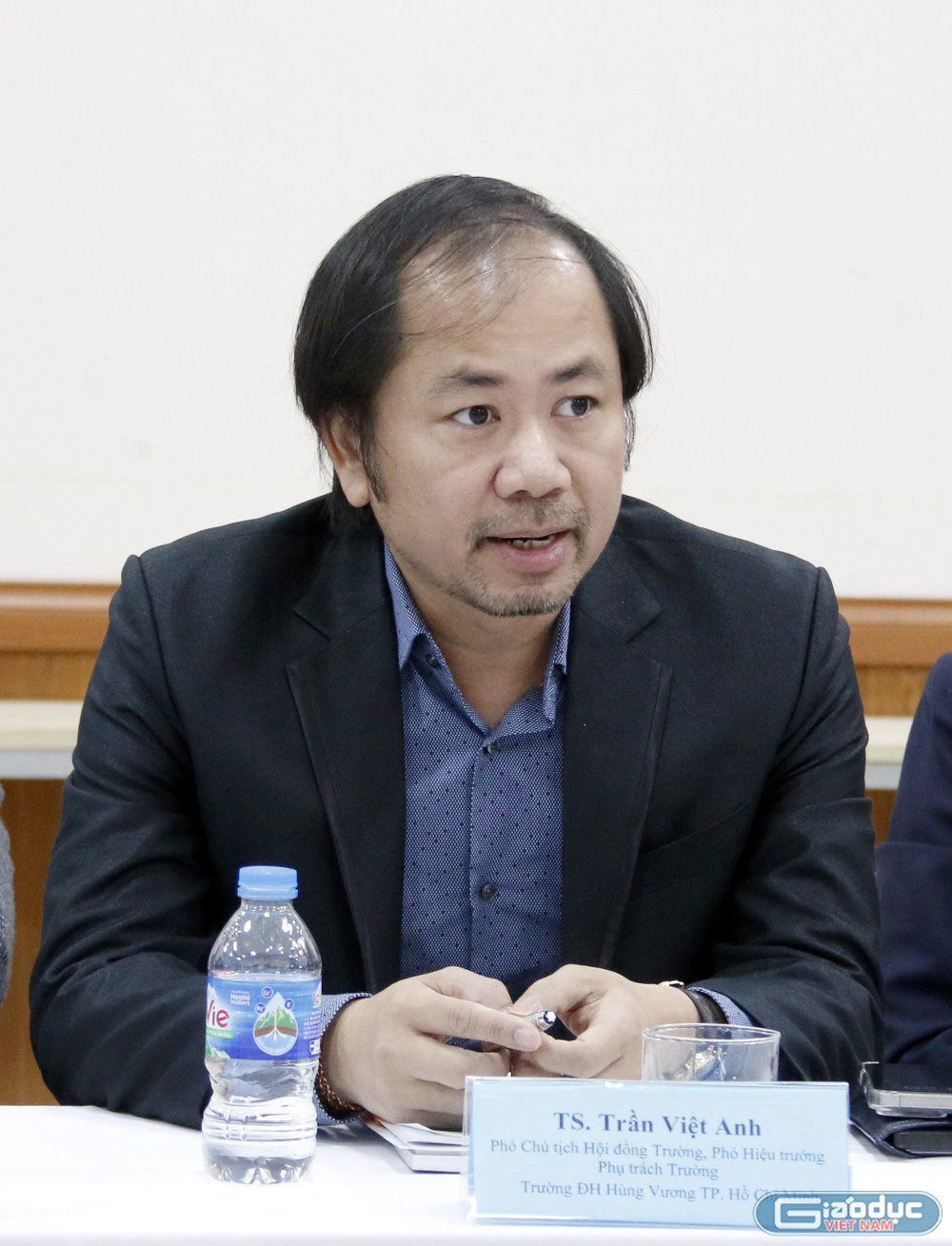 Tiến sĩ Trần Việt Anh - Phó Chủ tịch Hội đồng trường, Phó Hiệu trưởng phụ trách Trường Đại học Hùng Vương Thành phố Hồ Chí Minh. GDVN_TS Tran Viet Anh.jpg