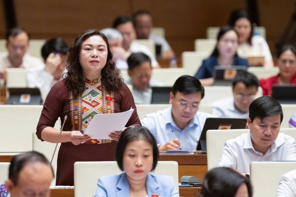 Đại biểu Đặng Bích Ngọc (đoàn Hoà Bình). Ảnh: Quốc hội. 620250506114954.jpg