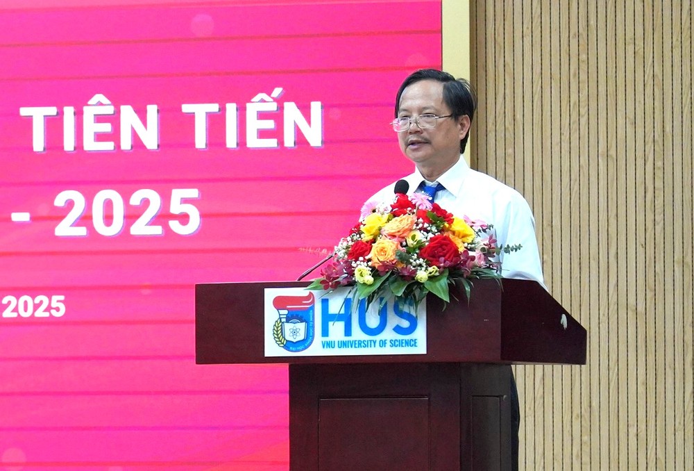 Giáo sư, Tiến sĩ khoa học Vũ Hoàng Linh - Chủ tịch Hội đồng trường, Trường Đại học Khoa học Tự nhiên (Đại học Quốc gia Hà Nội) nhiệm kỳ 2023-2028. Ảnh: website trường. 7.5.25-hoi-nghi-thay-linh.jpg