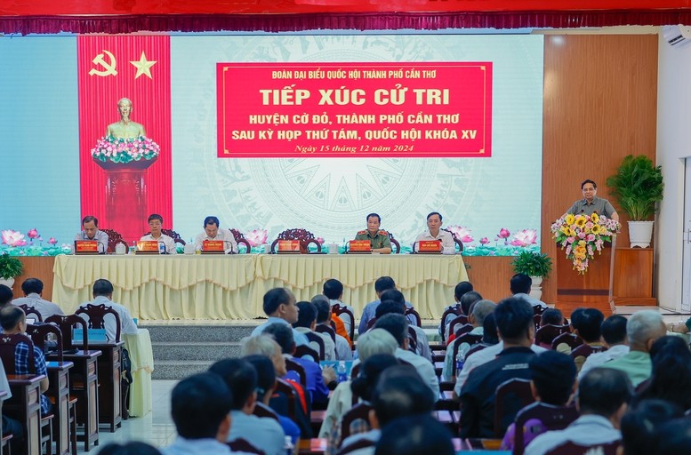 Thủ tướng Phạm Minh Chính: Nghiên cứu triển khai tuyến đường sắt Thành phố Hồ Chí Minh – Cần Thơ và tới Cà Mau. Ảnh: VGP/Nhật Bắc Thủ tướng Phạm Minh Chính: Nghiên cứu triển khai tuyến đường sắt Thành phố Hồ Chí Minh – Cần Thơ và tới Cà Mau. Ảnh: VGP/Nhật Bắc