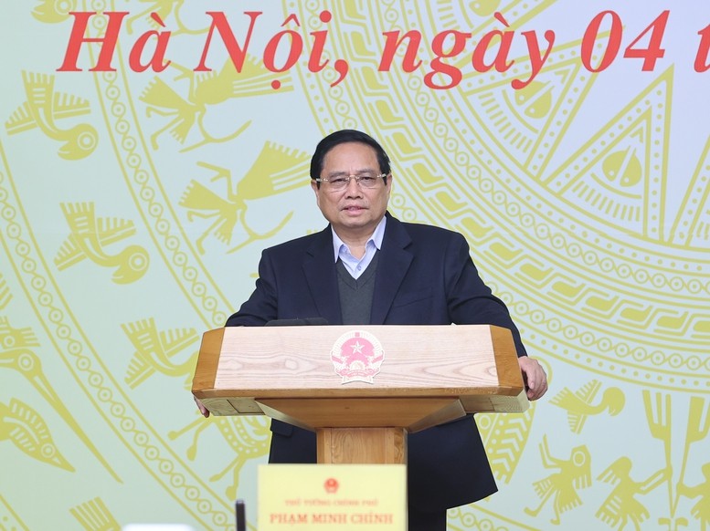 Thủ tướng Phạm Minh Chính chủ trì Phiên họp thứ hai của Ban Chỉ đạo xây dựng nhà máy điện hạt nhân. Ảnh: VGP/Nhật Bắc Thủ tướng: Xây dựng nhà máy điện hạt nhân là vấn đề 'quốc gia đại sự'- Ảnh 1.