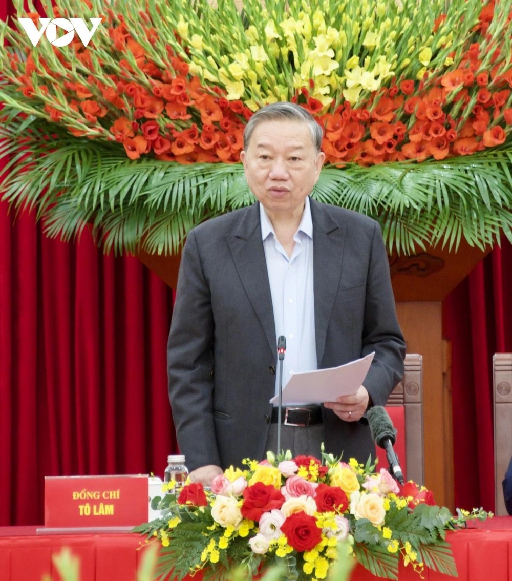 Tổng Bí thư Tô Lâm tại phiên họp. Tổng Bí thư Tô Lâm tại phiên họp.