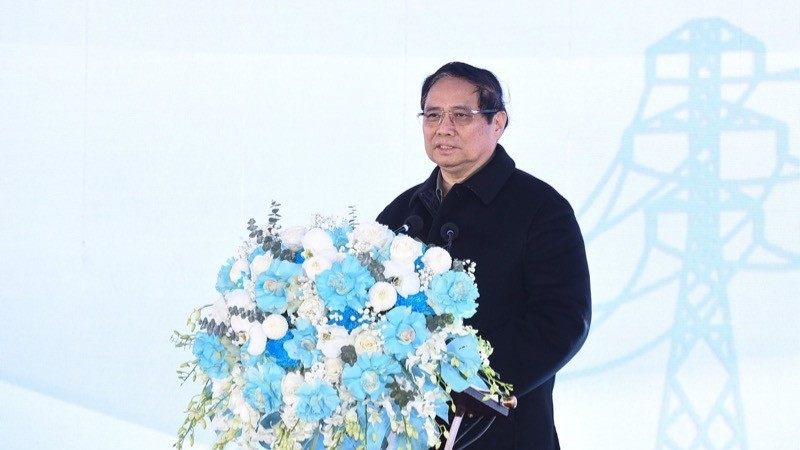 Thủ tướng Phạm Minh Chính phát biểu ý kiến tại buổi lễ. (Ảnh: Trần Hải) Thủ tướng Phạm Minh Chính phát biểu ý kiến tại buổi lễ. (Ảnh: Trần Hải)