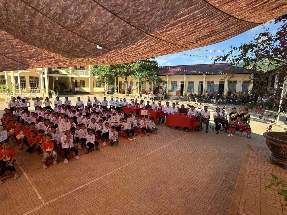 Học sinh tại Trường Tiểu học Chiềng Nơi sau kì nghỉ Tết Nguyên đán năm 2024 (Ảnh: Website nhà trường) unnamed (88).png