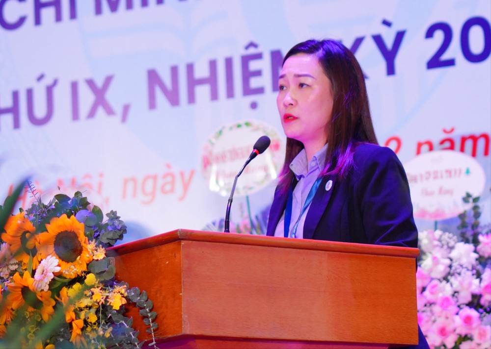 Đồng chí Hứa Thanh Hoa - Bí thư Đoàn Thanh niên Cộng sản Hồ Chí Minh - Đại học Quốc gia Hà Nội phát biểu tại Đại hội 7R406145.JPG