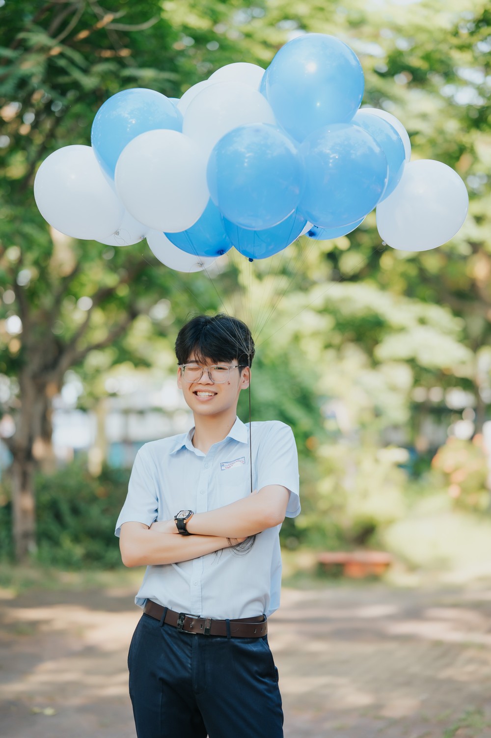 Đỗ Vĩnh Phúc - nam sinh Đà Nẵng xuất sắc giành học bổng toàn phần của Trường Đại học Anh Quốc Việt Nam (BUV). Ảnh: NVCC LOG_4788.jpg