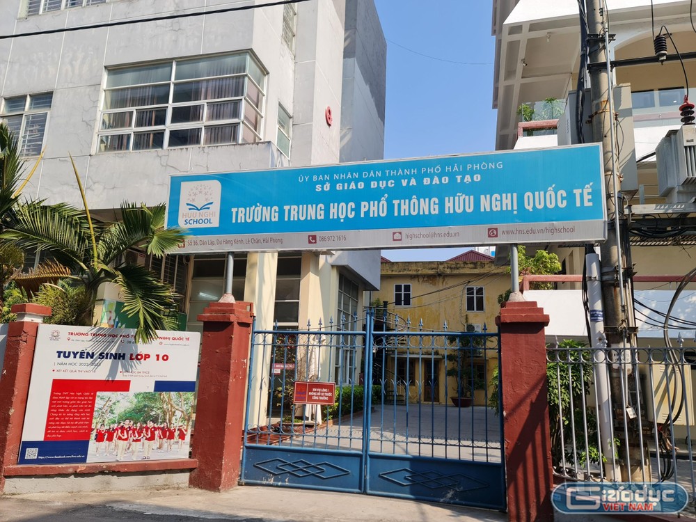 Trường Trung học phổ thông Hữu Nghị Quốc tế (Hải Phòng). Ảnh: LT GDVN_thpt-huu-nghi-quoc-te.jpg