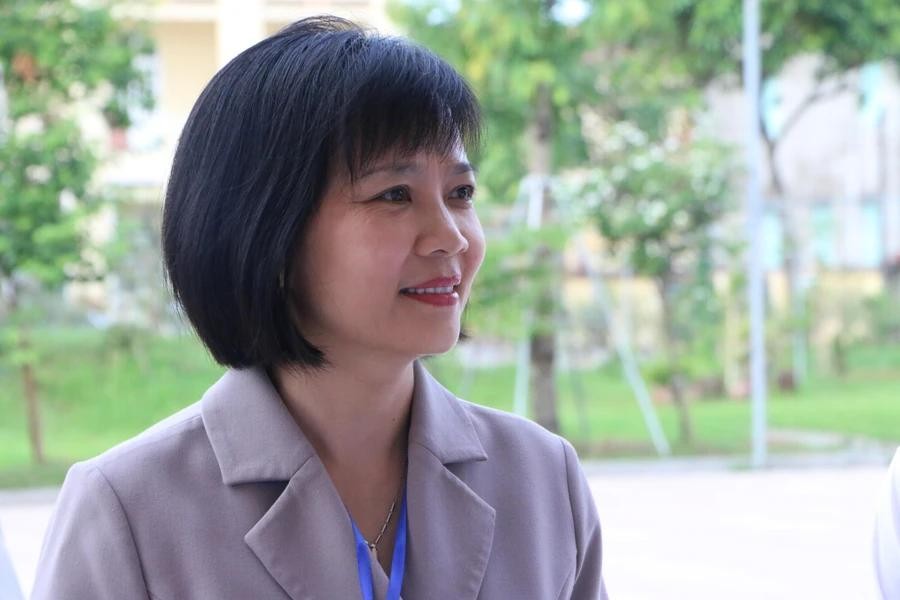 Bà Nguyễn Thị Minh Nguyệt, Phó Giám đốc Sở Giáo dục và Đào tạo tỉnh Nam Định. (Ảnh: Báo Giáo dục và Thời đại) 77-6740.jpg