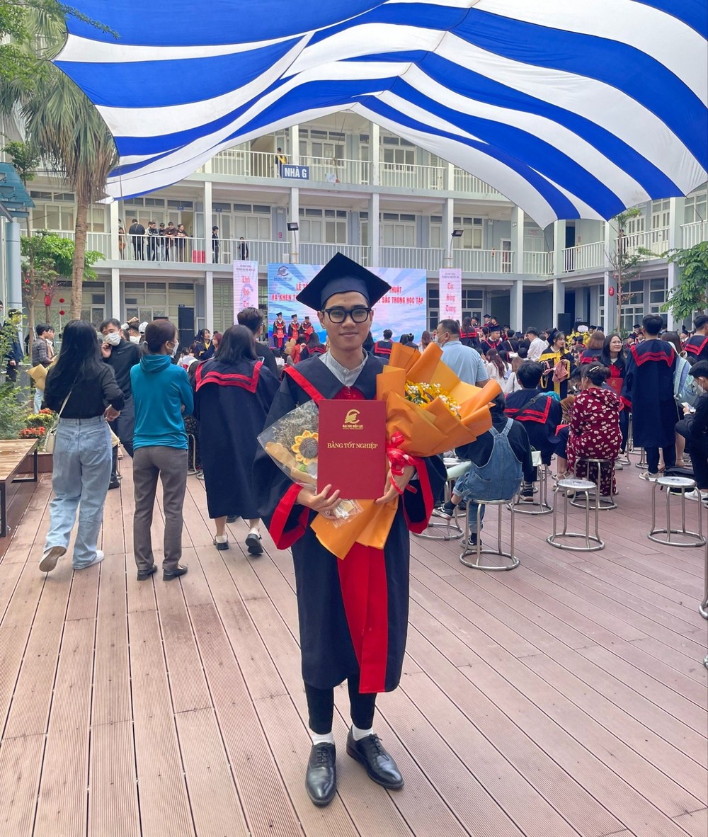 Anh Dương Thành Nam - cựu sinh viên tốt nghiệp khóa D13, lớp Quản lý công nghiệp, Trường Đại học Điện lực. Ảnh: NVCC. ff1fa98f36c3949dcdd2.jpg