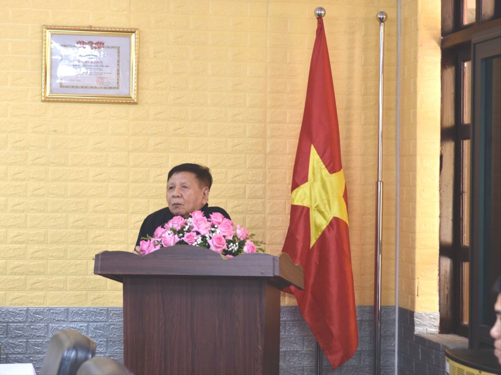 Phó Giáo sư, Tiến sĩ Trần Xuân Nhĩ – Phó Chủ tịch thường trực Hiệp hội Các trường đại học, cao đẳng Việt Nam phát biểu tại buổi lễ. Ảnh: Thúy Hiền. z6582600528409_69a9cd7ebc6c2a4df39389005be7353c.jpg