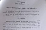 Quyết định điều động cô giáo Hoàng Thị Hoài Thanh có dấu hiệu lạm quyền