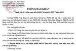 Trường học cảnh báo thủ đoạn lừa đảo nhắm vào phụ huynh có con thi tốt nghiệp
