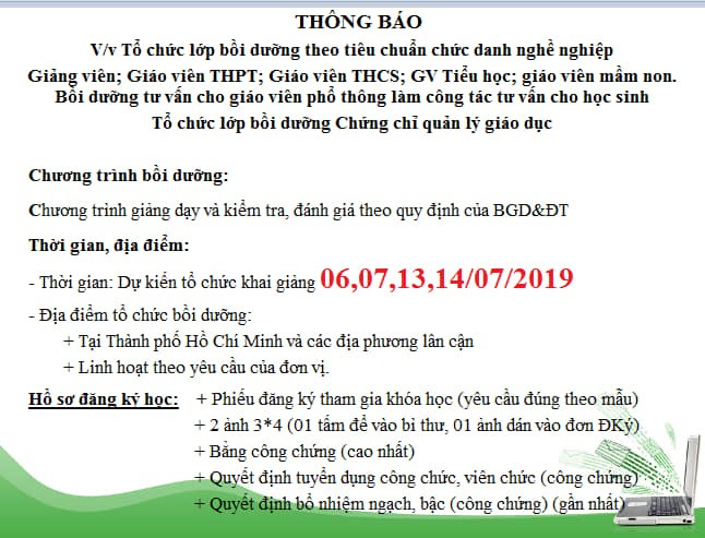 Khốn khổ cho nhà giáo chúng tôi, biết lấy tiền đâu đi học chứng chỉ nghề nghiệp?