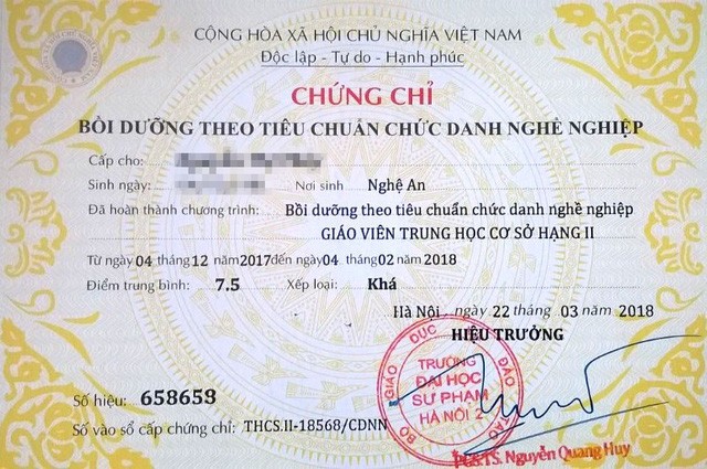 Sắp tới đây giáo viên sẽ không còn bị hành bởi chứng chỉ chức danh nghề nghiệp?