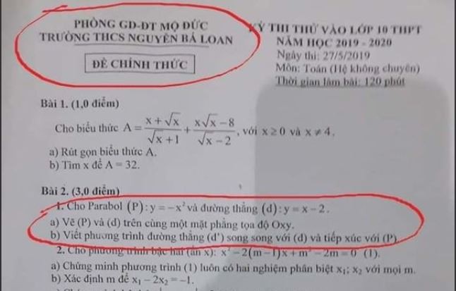 Người ra đề thi Toán ở quận Thanh Xuân là ai mà bất cẩn thế? ảnh 2