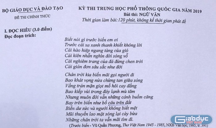 Đề thi môn Văn năm nay, thí sinh khó đạt điểm cao ảnh 3