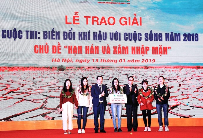 Trao giải Biến đổi khí hậu với cuộc sống” năm 2018