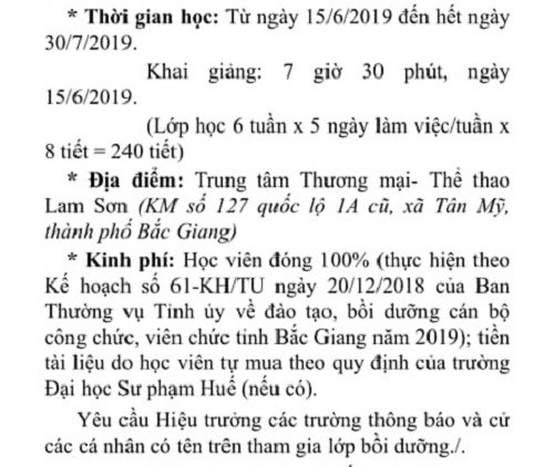 Kỳ lạ chuyện đào tạo thăng hạng giáo viên tiểu học ở Bắc Giang