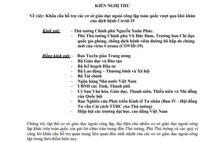 Bên bờ vực phá sản, hàng trăm trường tư thục ký đơn cầu cứu Thủ tướng!