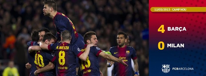 Một cuộc lội ngược dòng lịch sử, một chiến thắng hoàn hảo của Barca và đã lâu lắm người hâm mộ túc cầu mới lại được thấy một trận đấu thăng hoa như vậy của Messi và đồng đội...