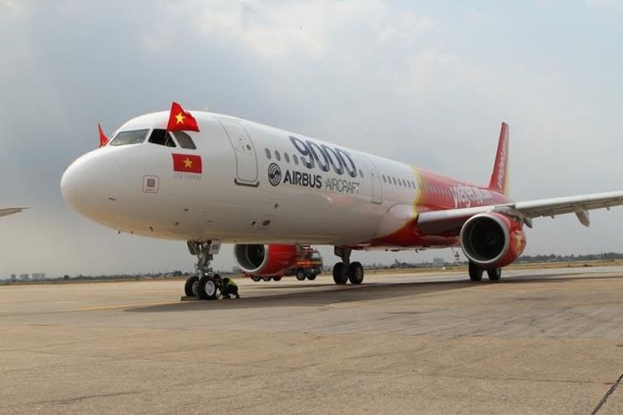 Chiếc tàu bay thứ 9.000 của Airbus thuộc về Vietjet.