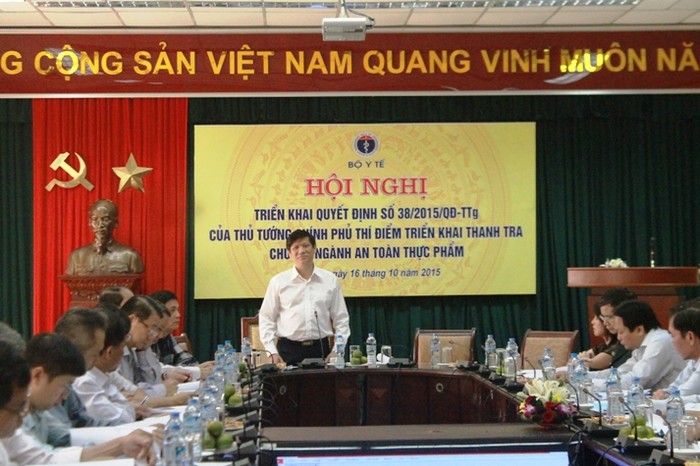 Hội nghị thí điểm thanh tra chuyên ngành an toàn thực phẩm tại quận/huyện, xã/ phường thị trấn tại TP Hà Nội và TP.HCM