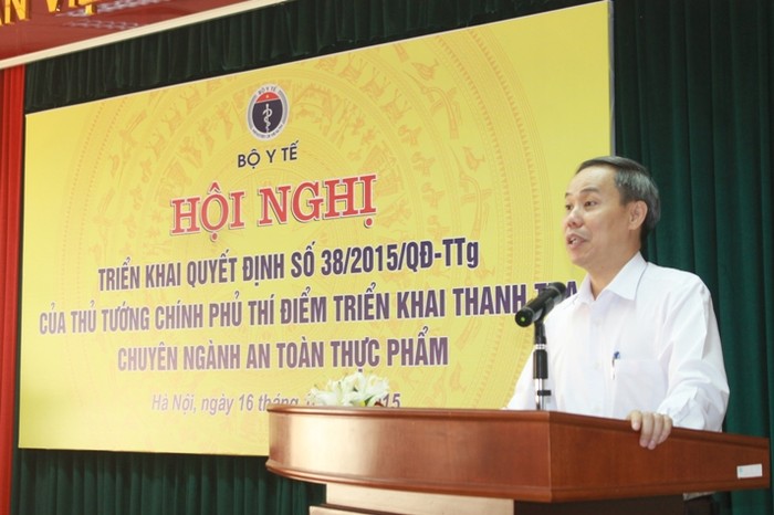 TS Nguyễn Hùng Long - Phó Cục trưởng Cục An toàn thực phẩm tóm tắt Quyết định 38 của Thủ tướng Chính phủ