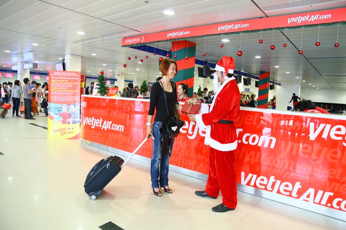 Nhân dịp Giáng sinh Vietjet dành tặng món quá bất ngờ cho hành khách