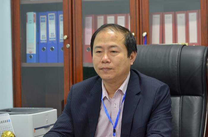 Ông Vũ Anh Minh - Vụ trưởng Vụ Quản lý doanh nghiệp Bộ Giao thông vận tải trao đổi với phóng viên - ảnh: H.Lực