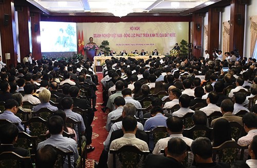 Toàn cảnh Hội nghị doanh nghiệp Việt Nam năm 2016 - ảnh nguồn Cổng thông tin điện tử Chính phủ.