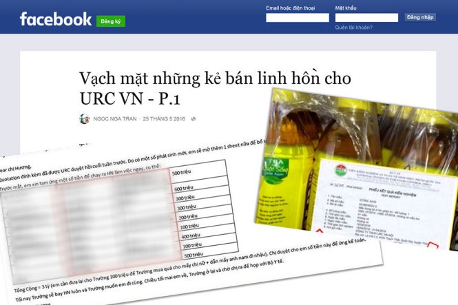 Thông tin nói về URC trên trang Facebook của Ngoc Nga Tran - ảnh nguồn Báo Tuổi trẻ.