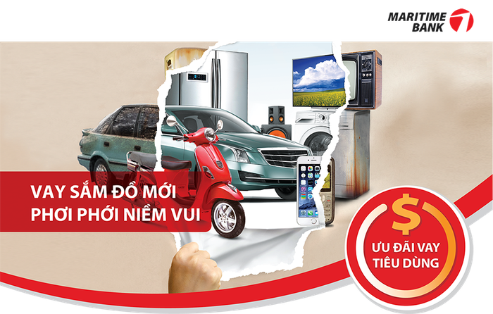 Maritime Bank dành nhiều ưu đãi hấp dẫn cho vay tiêu dùng dịp cuối năm.