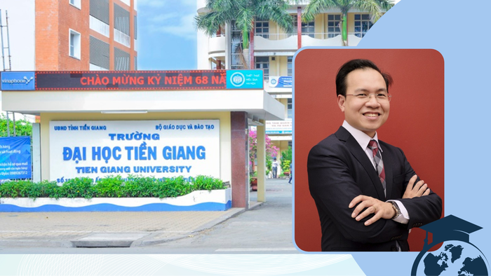 Tiến sĩ Cao Nguyên Thi - Trưởng phòng Quản lý Khoa học công nghệ và Hợp tác quốc tế, Trường Đại học Tiền Giang. Thiết kế: Ngọc Huyền.