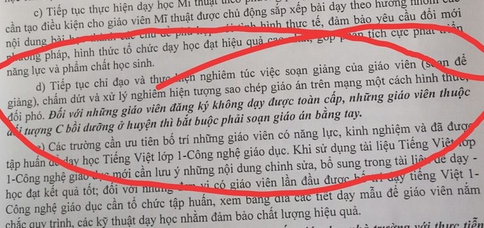 Công văn số 251/PGD&amp;ĐT-GDTH về việc hướng dẫn nhiệm vụ năm học 2018-2019 đối với giáo dục tiểu học của huyện Kỳ Sơn. (Ảnh CTV)