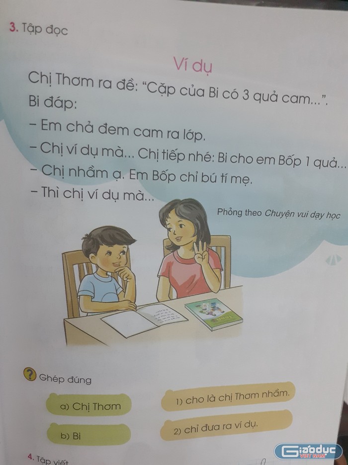 Nhiều giáo viên nói rằng bài học này có nội dung nhạt nhẽo, không mang tính giáo dục gì cũng mới được học xong (Ảnh: Đỗ Quyên)